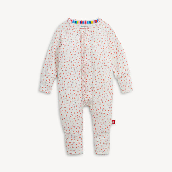 Apple Blossom Ruffle Modal Footie