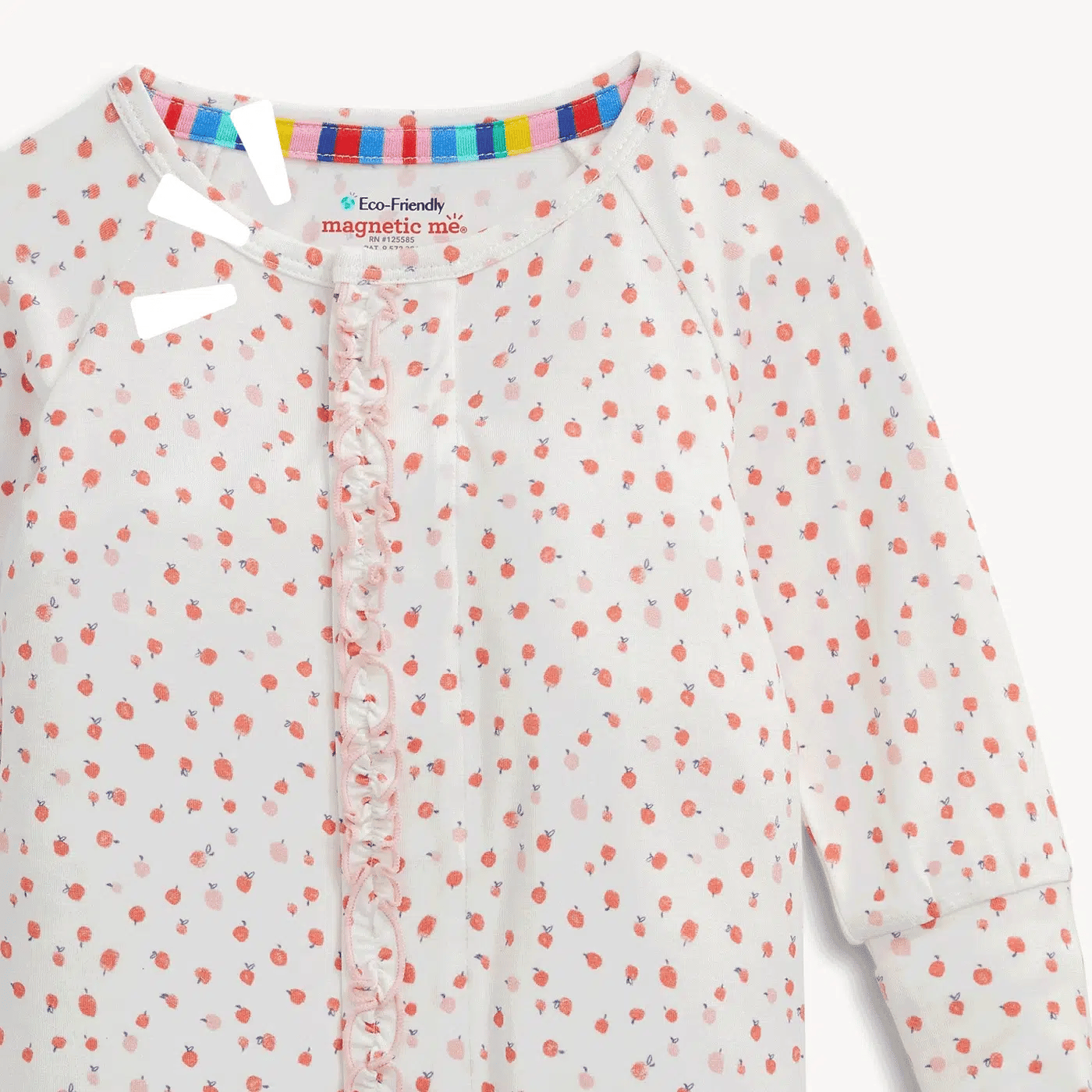 Apple Blossom Ruffle Modal Footie
