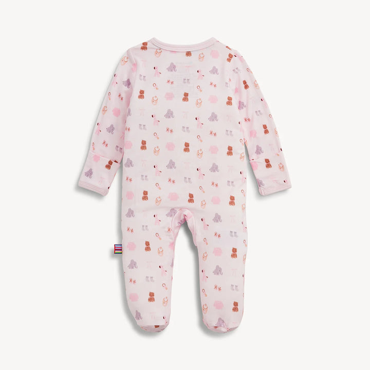 Nursery Nostalgia Pink Modal Footie