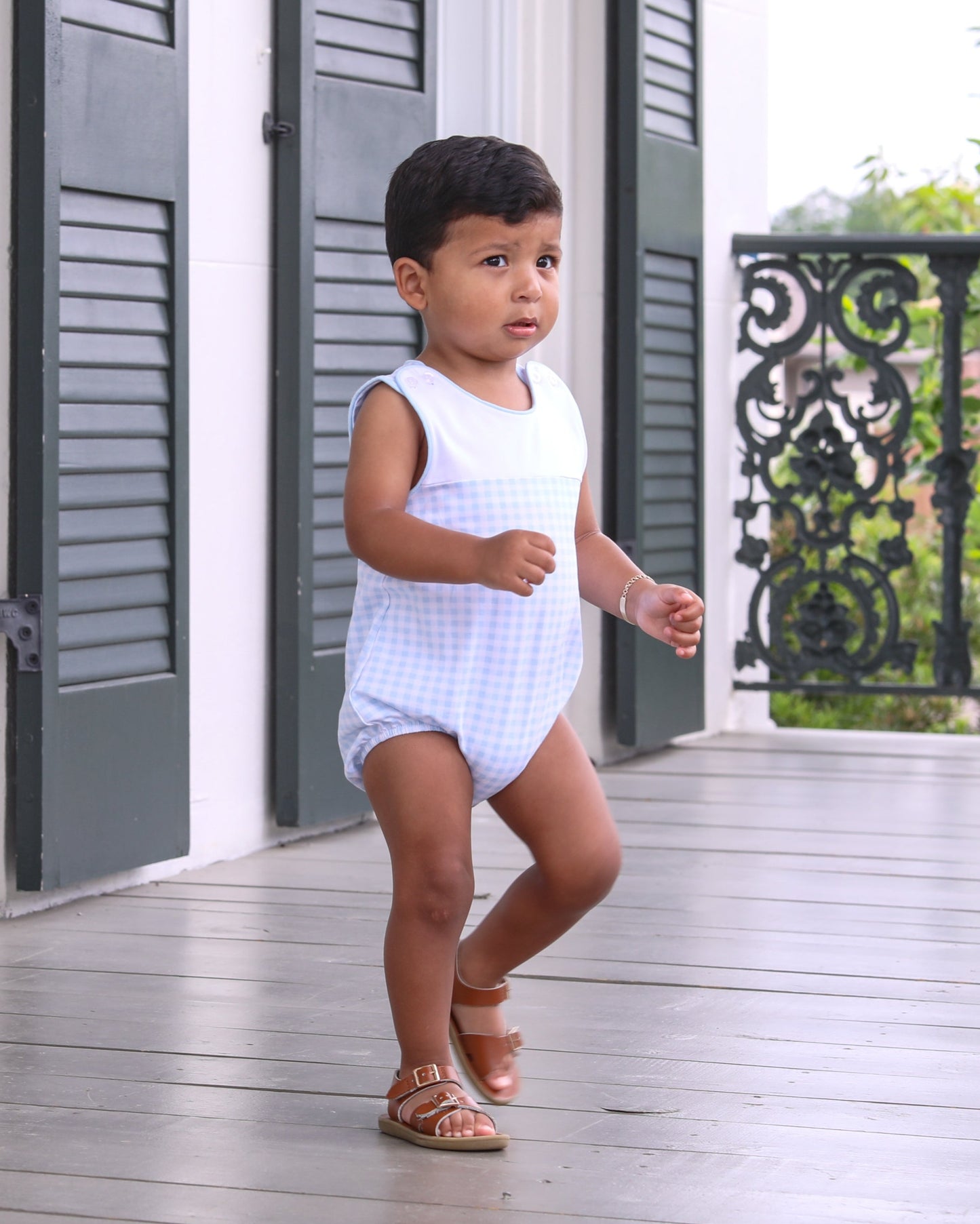 Madden Bubble - Light Blue Gingham