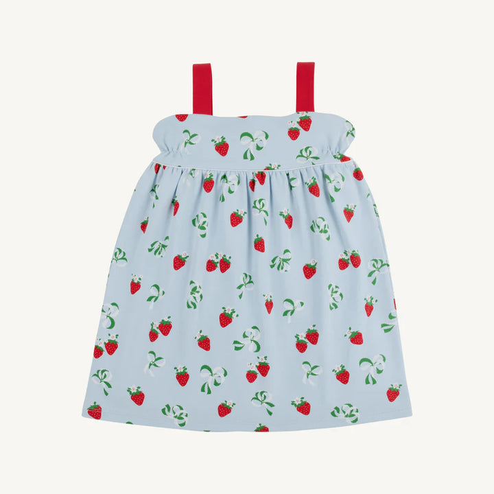 Millie Day Dress -  Bow and Berry with Richmond Red & Worth Avenue White