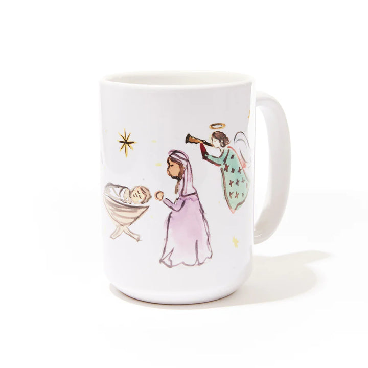 Nativity Character Holiday Mug