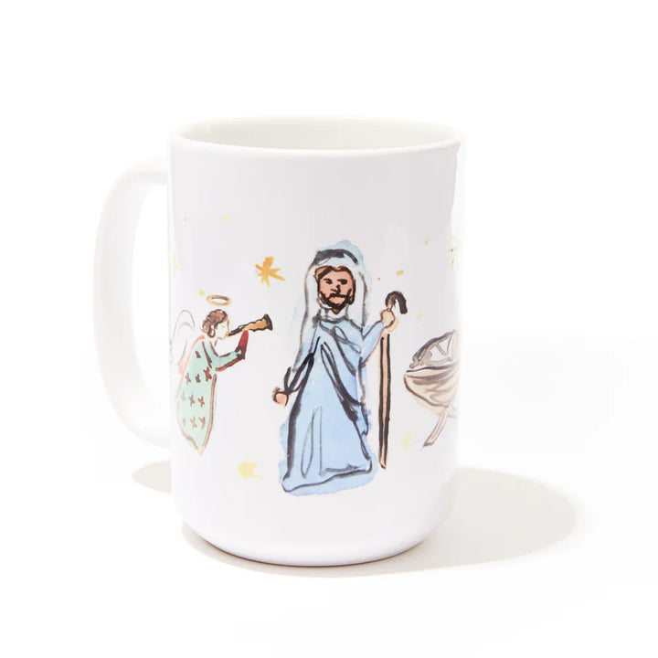 Nativity Character Holiday Mug
