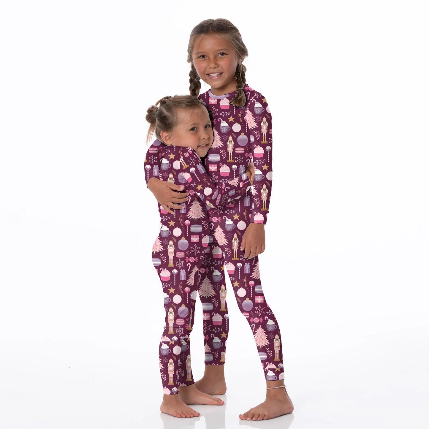 Print Long Sleeve Pajama-Melody Sugar Plum