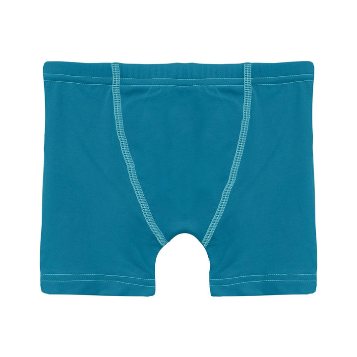 Boy's Boxer Brief in Cerulean Blue with Summer Sky