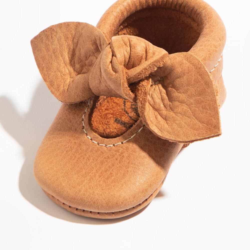 Newborn Zion Knotted Bow Baby Shoe