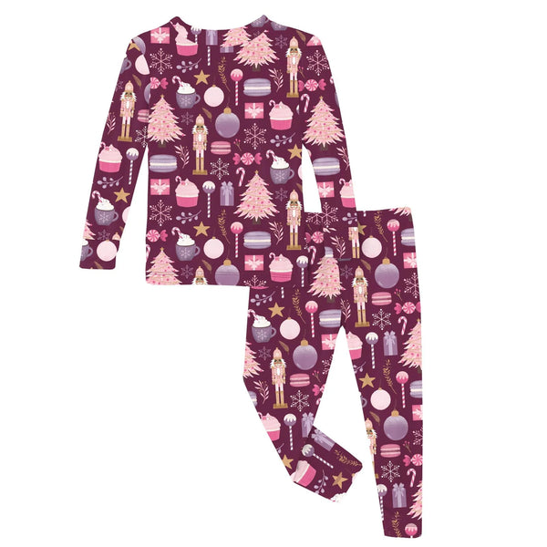 Print Long Sleeve Pajama-Melody Sugar Plum