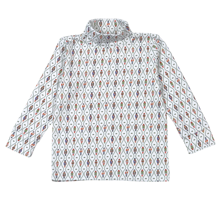 Blue Nutcracker Pima Turtle Neck