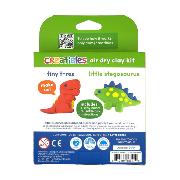 Creatibles Mini Air Dry Clay Kit - Dino BFFs