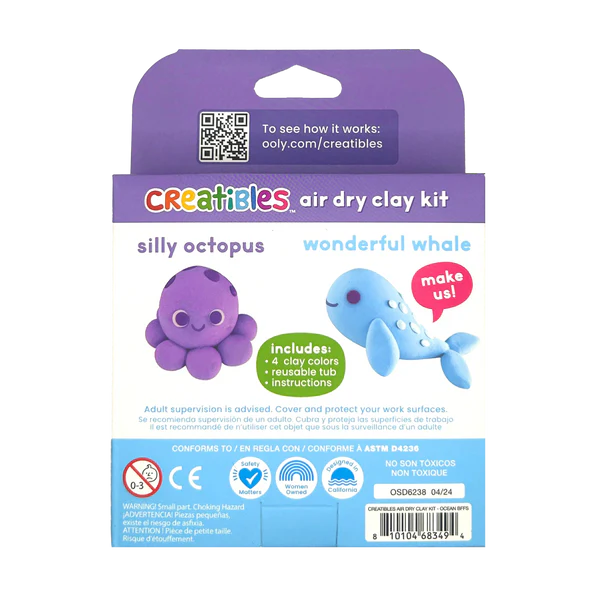 Creatibles Mini Air Dry Clay Kit - Ocean BFFs