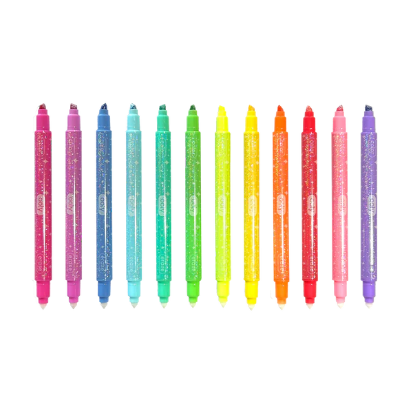 Make No Mistake! Sparkle Glittery Erasable Markers - Set of 12