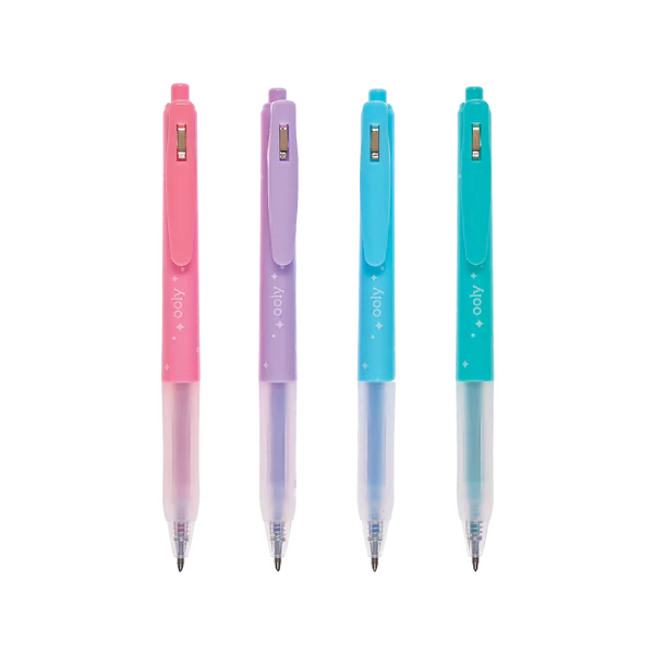Oh My Glitter! Retractable Gel Pens - Set of 4