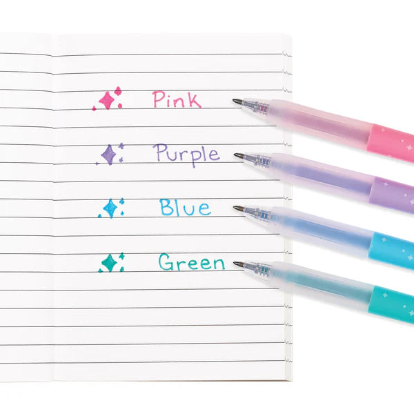 Oh My Glitter! Retractable Gel Pens - Set of 4