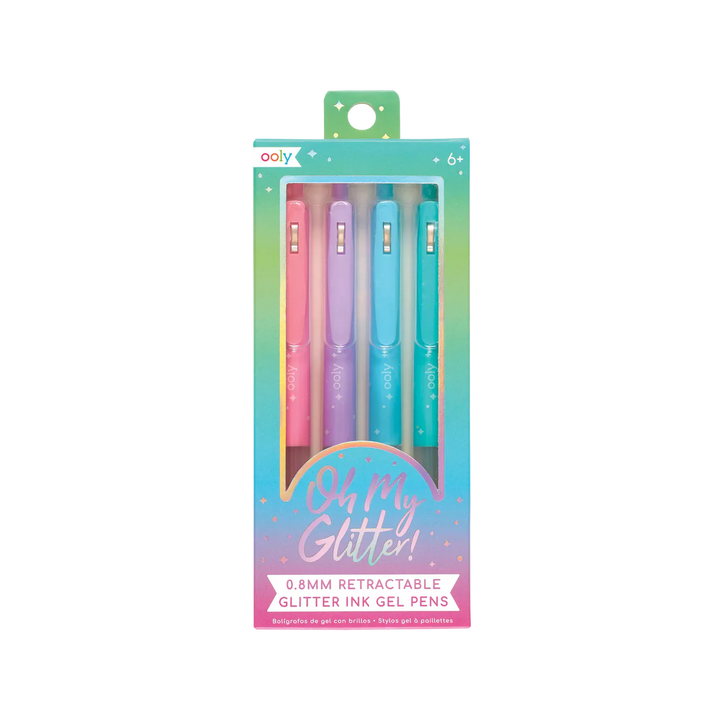 Oh My Glitter! Retractable Gel Pens - Set of 4