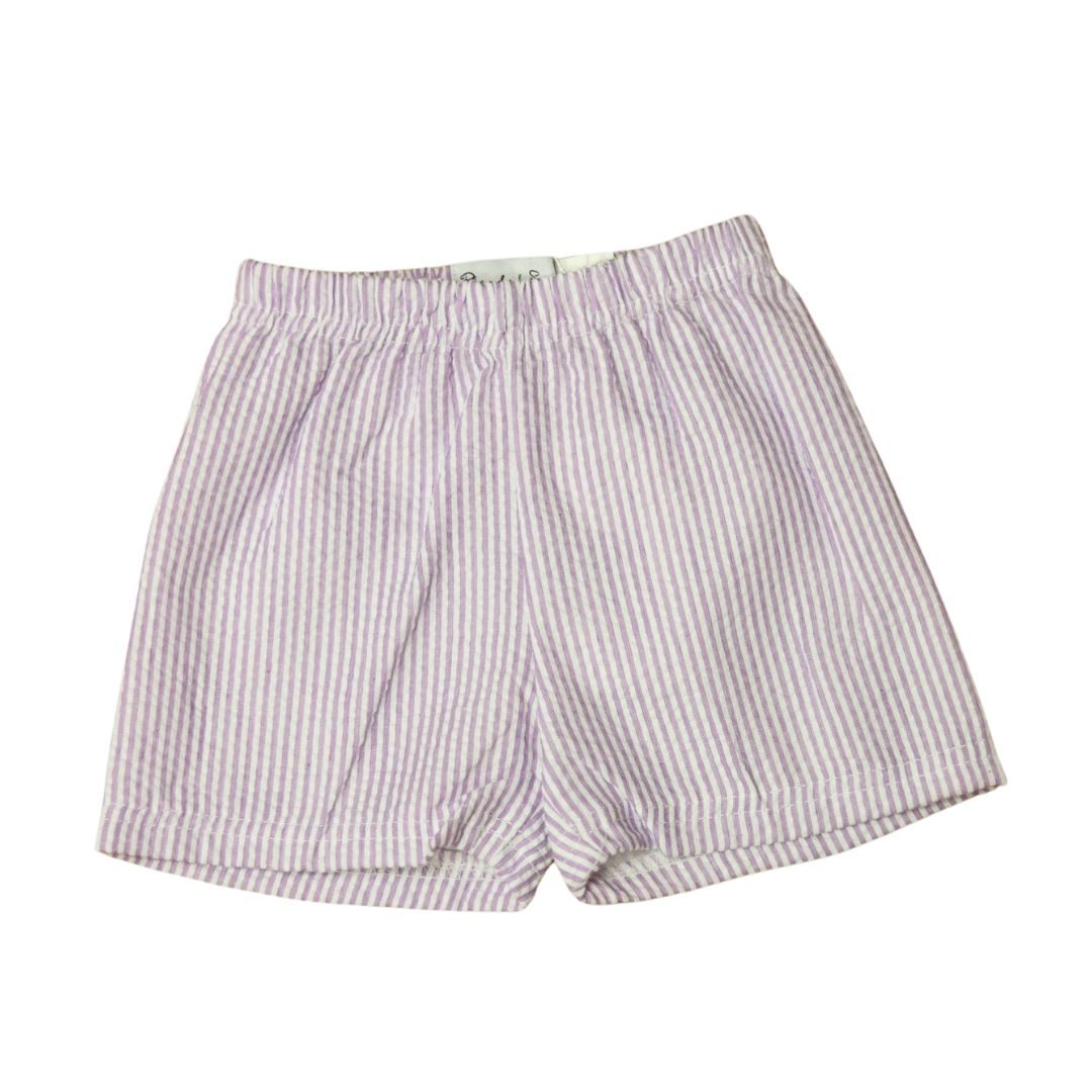 Lavender Seersucker Shorts