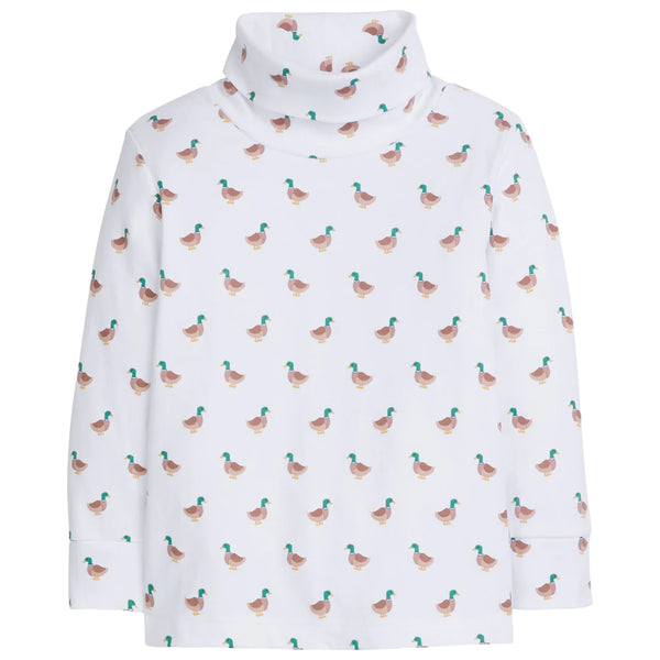 Printed Turtleneck - Mallard