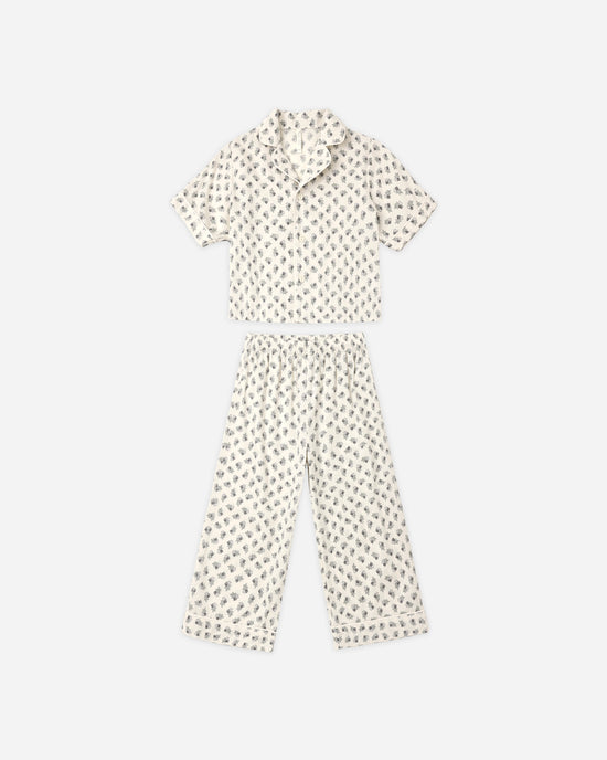 Woven Pajama Set Vintage Fleur