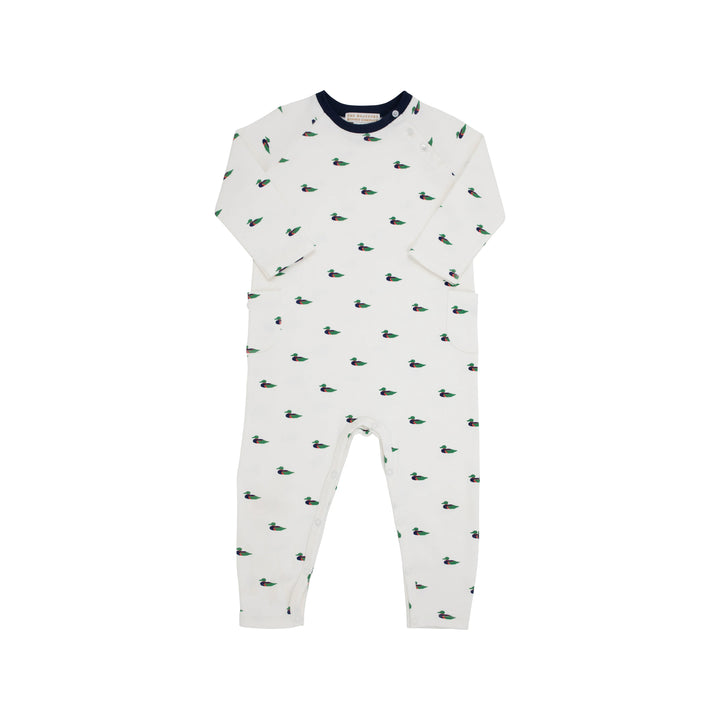 Rayburn Romper - Golf Club Quack Quacks/ Nantucket Navy