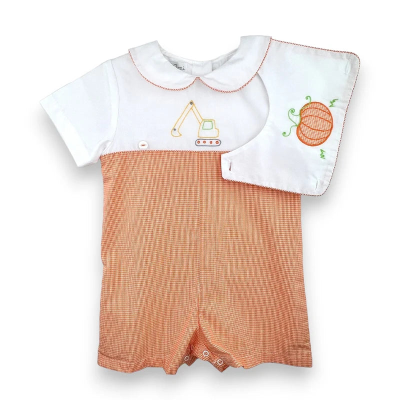 Petit Ami Shortall W/Reversible Tab Excavator/Pumpkin