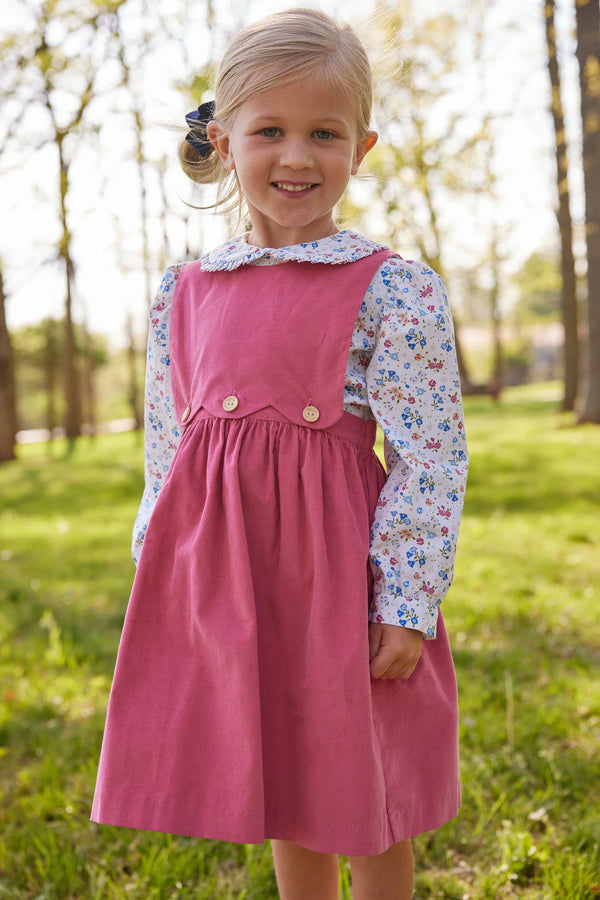 Ruffle Peter Pan Blouse- Essex Floral