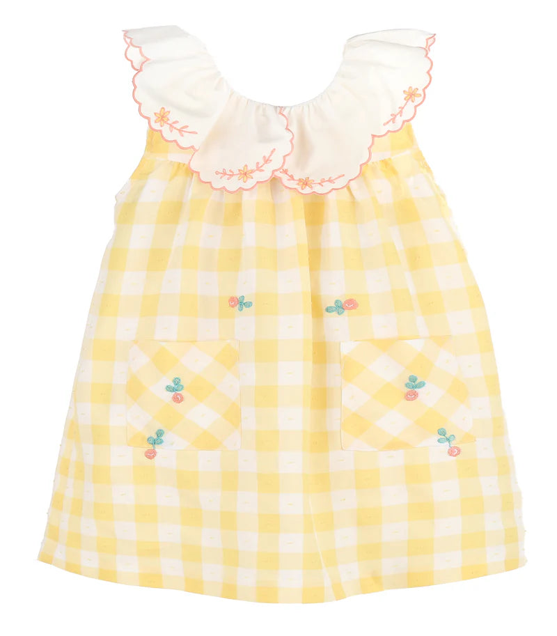 Citrus Blooms Dress, Yellow