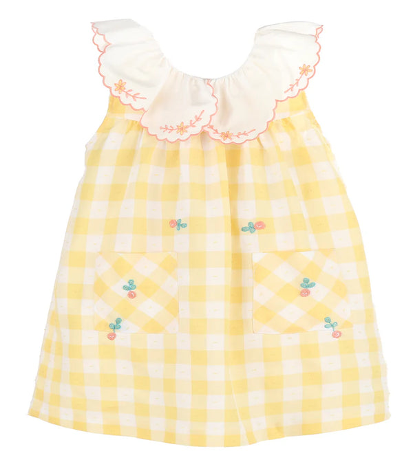 Citrus Blooms Dress, Yellow