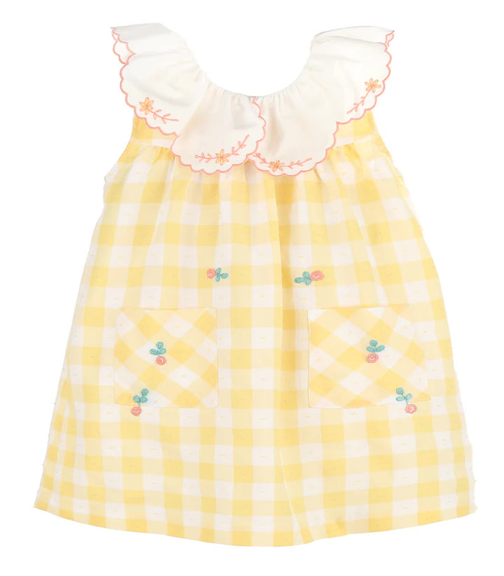 Citrus Blooms Dress, Yellow