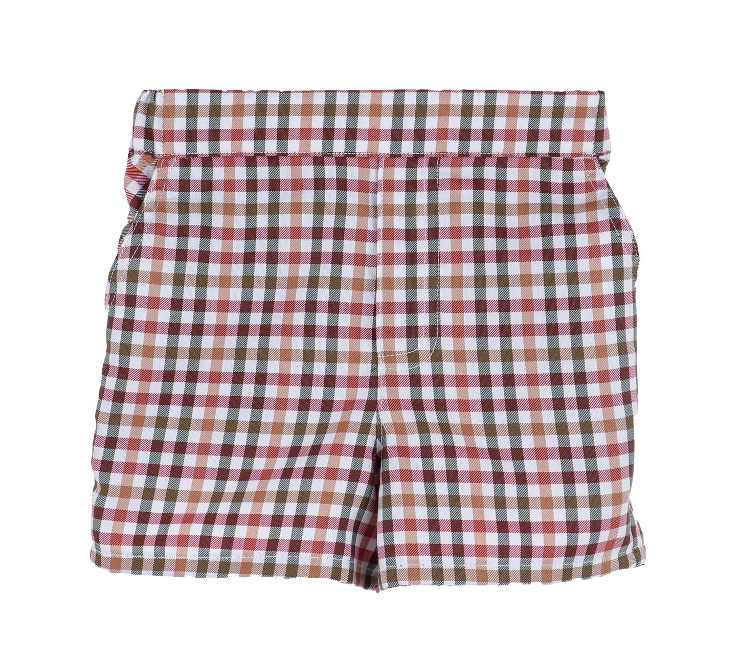 Cider Checks Boy Short Set, Print