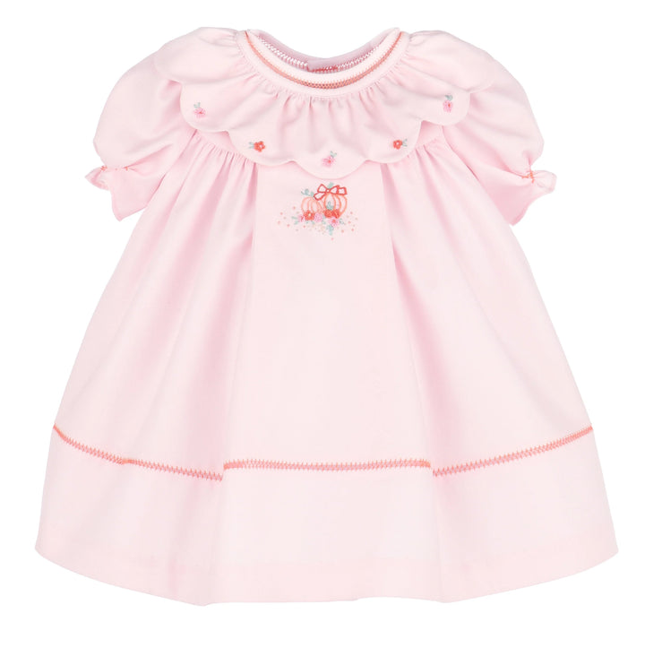 Pumpkin Ruffle Dress- Pink