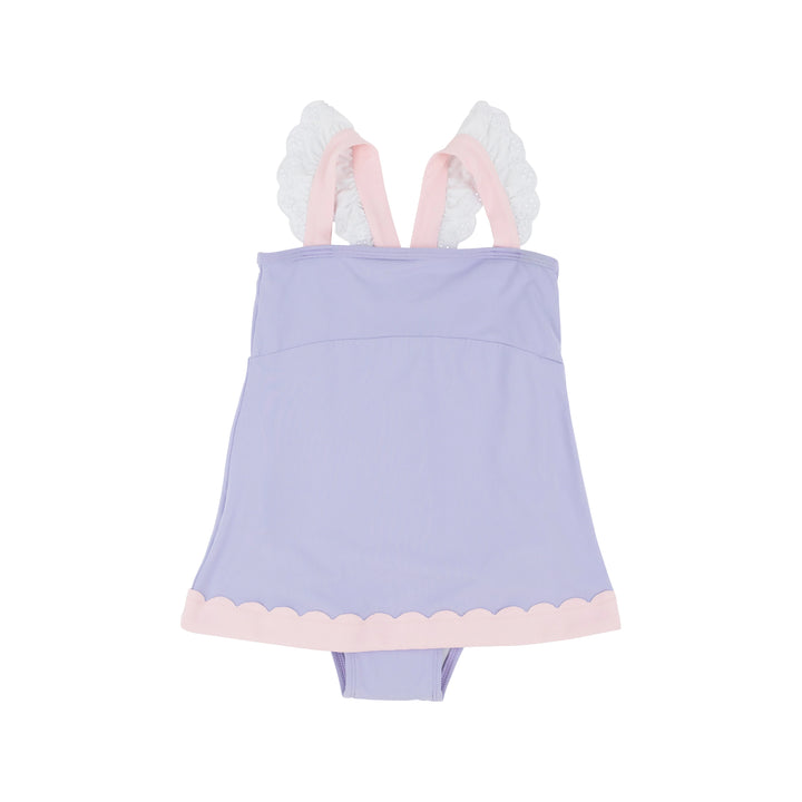 Sanctuary Scallop Swimsuit - Lauderdale Lavender with Palm Beach Pink