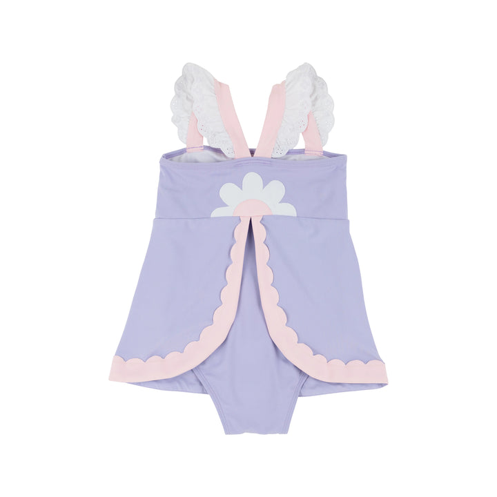 Sanctuary Scallop Swimsuit - Lauderdale Lavender with Palm Beach Pink