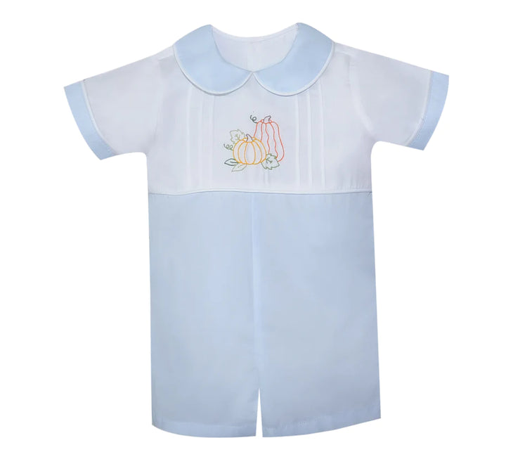 Blue Lincoln Pumpkin Romper