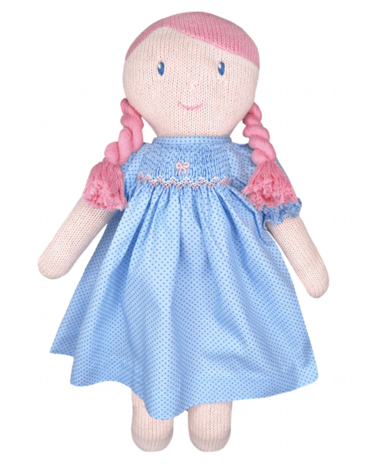 Doll with Blue Dot Dress