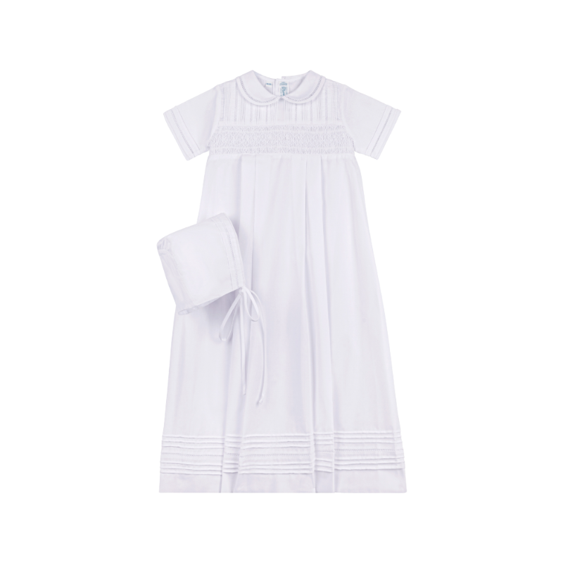 Boys Smocked Special Occasion Set - White