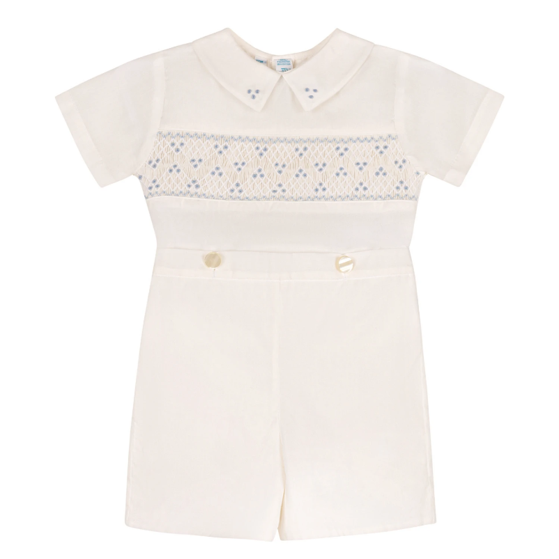 Boys Heritage Bleu Bobby Suit - Ivory