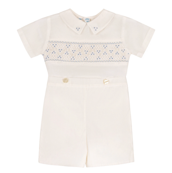 Boys Heritage Bleu Bobby Suit - Ivory