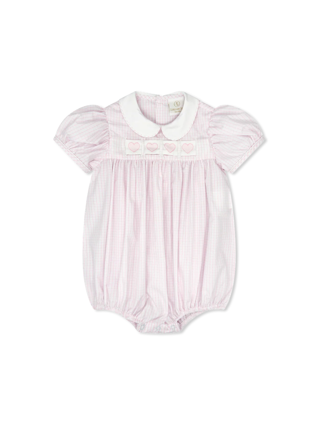 Ruth Ribbon Bubble - Classic Pink Windowpane - Heart, Bunny, Bow