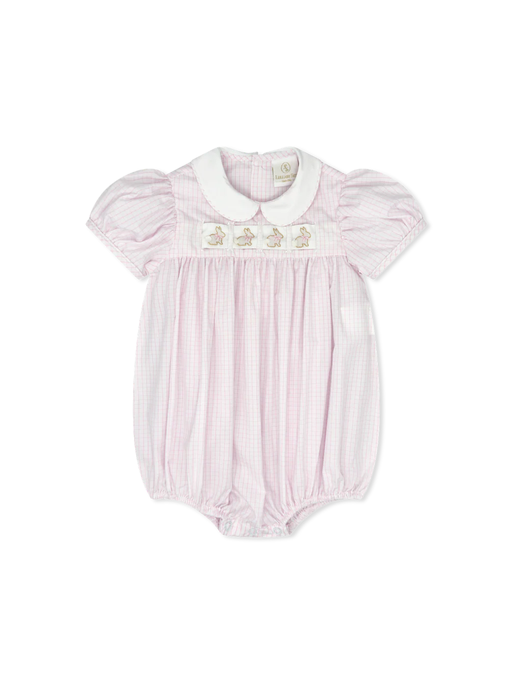 Ruth Ribbon Bubble - Classic Pink Windowpane - Heart, Bunny, Bow