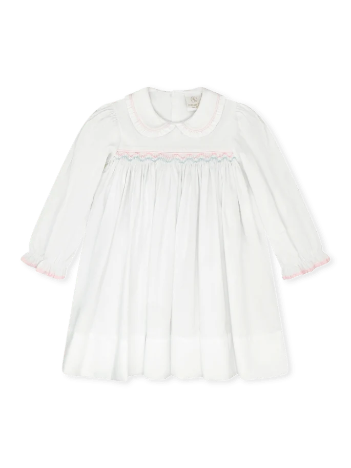 Michelle Dress- Willow White Pique