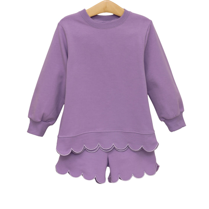 Sophia Scalloped Set - Lavender