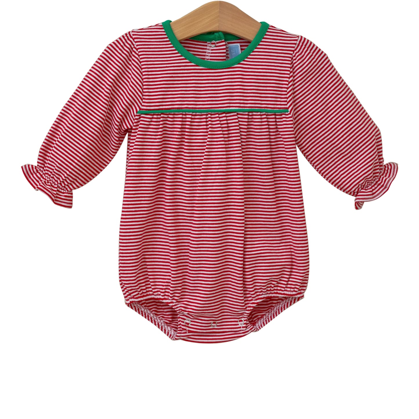 Ellie Bubble - Red Stripe/Green