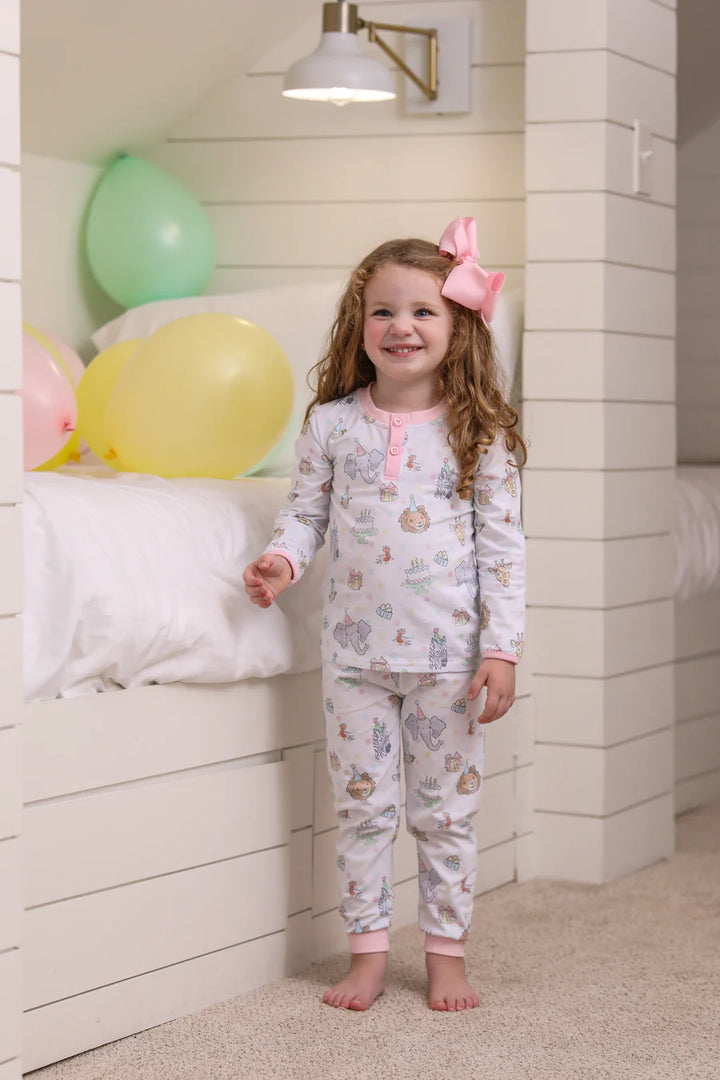 Party Animals Pants Set- Light Pink