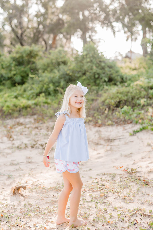 Knit Tie Top with Sloane Short, Our Country