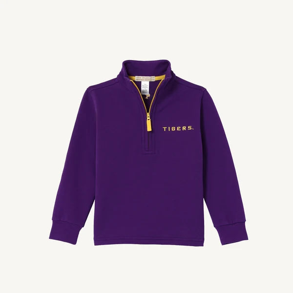 LSU Hayword Half-Zip  LSU Purple with LSU Gold
