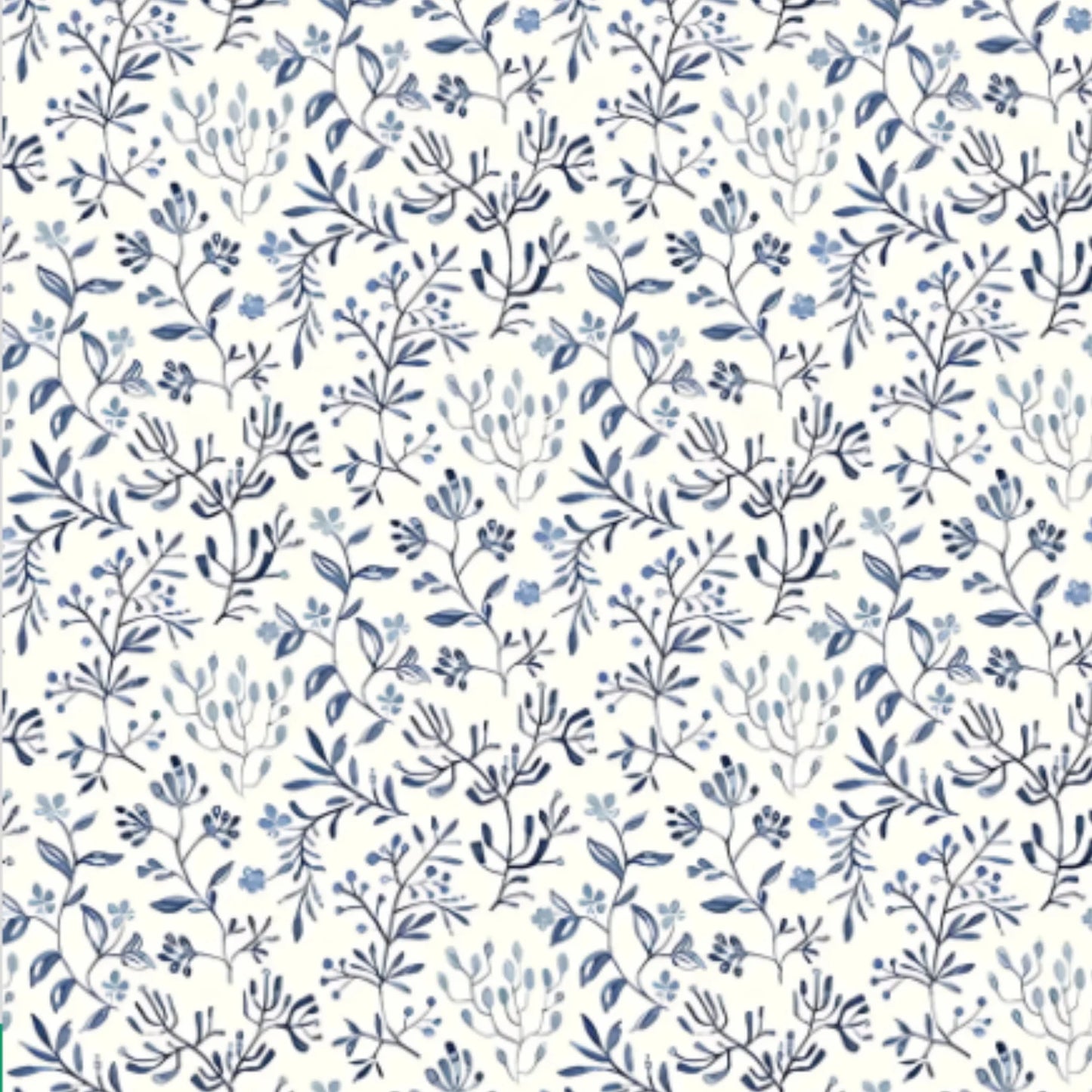 Quilted Coat in Navy Floral