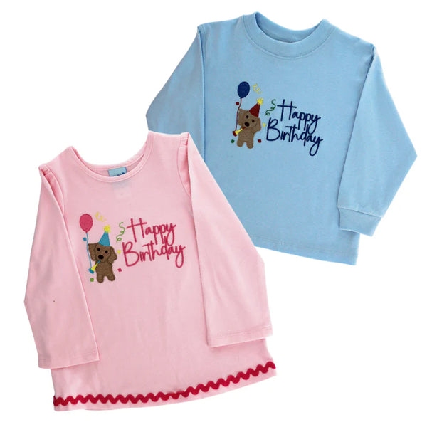 Happy Birthday - Girls Long Sleeve Tee