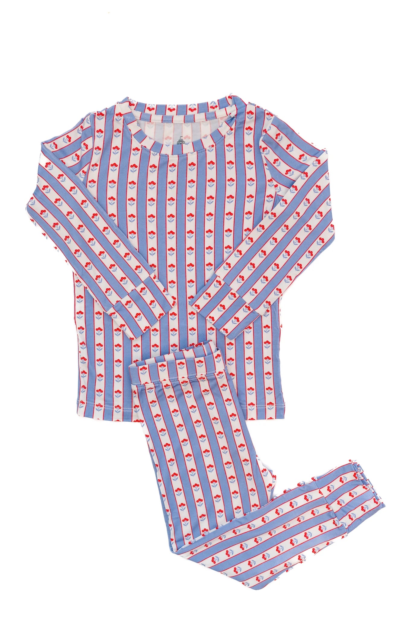 Scalloped Florals 2-Piece Pajamas