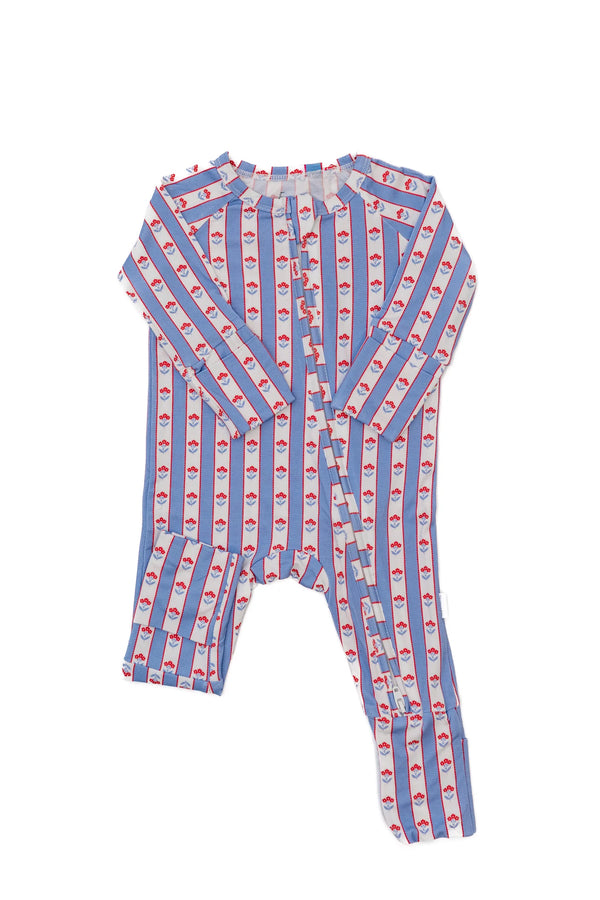 Scalloped Florals Sleep Romper