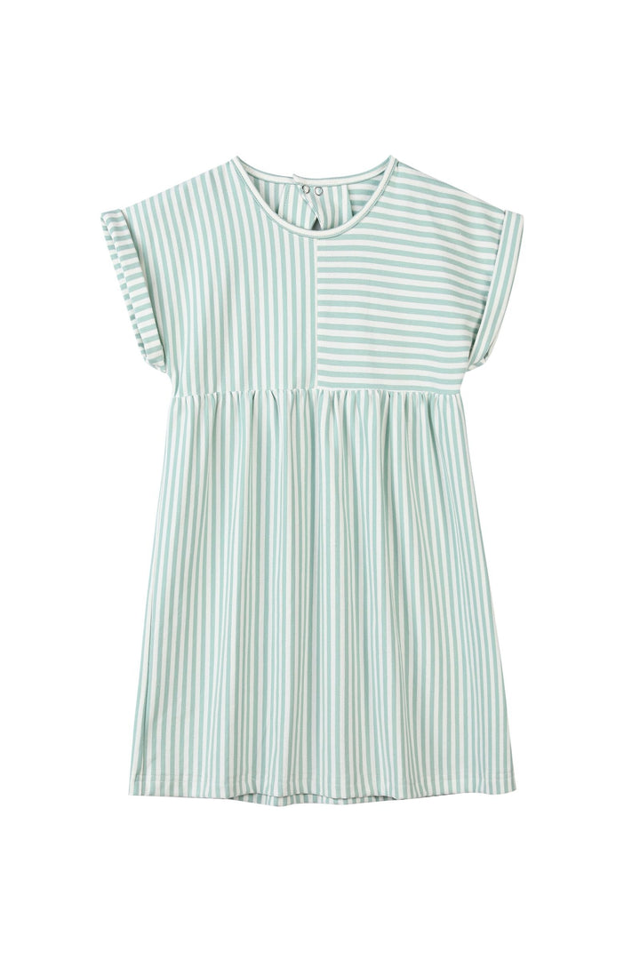 Pearl Dress - Green Stripe