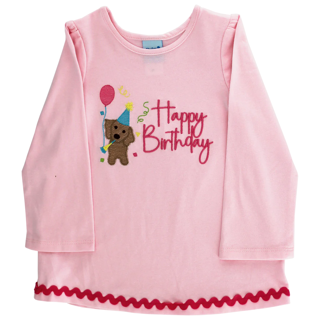 Happy Birthday - Girls Long Sleeve Tee